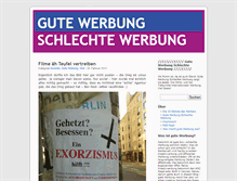 Tablet Screenshot of gutewerbung-schlechtewerbung.de